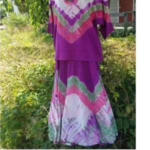 Bila Original Tie-dye Vintage Dress 1970s